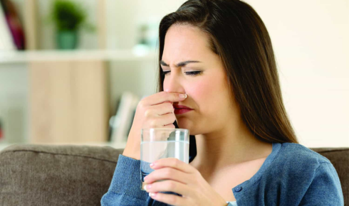 bad smelling water