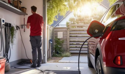 residential EV charger installation in Everett